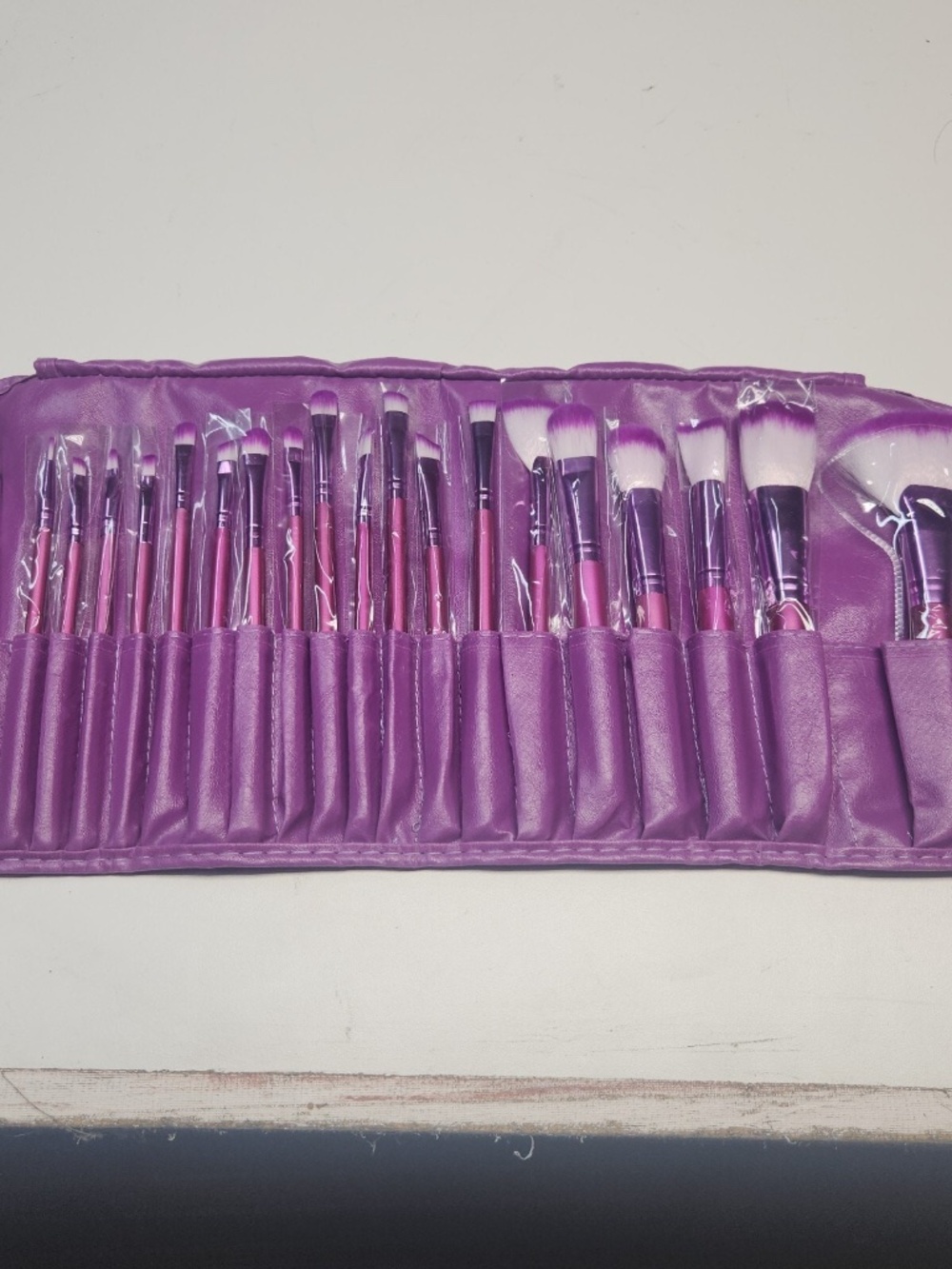 22pc Purple Makeup Brush Kit Set Professional Cosmetic Tools Ultra Soft with Bag